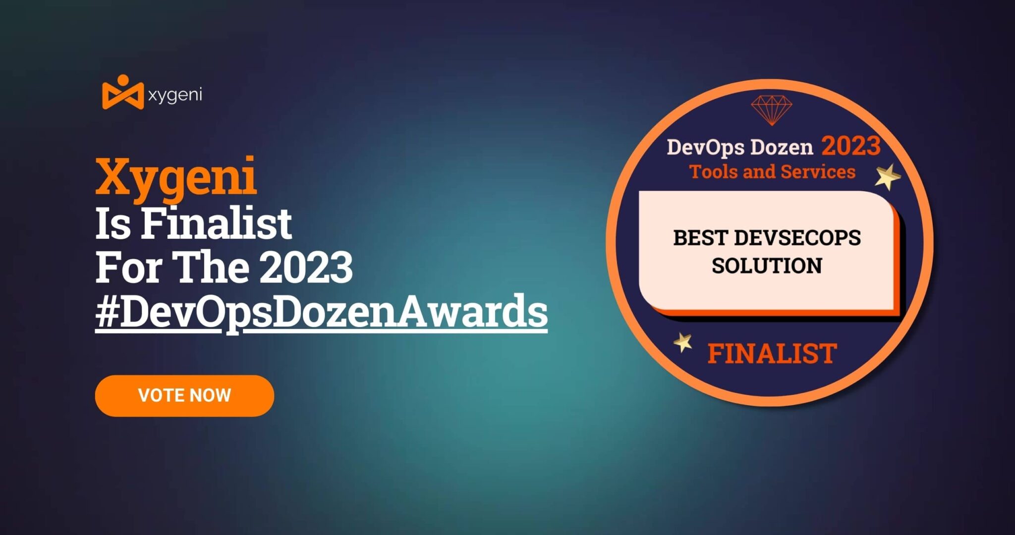 Finalist for the 2023 DevOps Dozen Awards | Xygeni