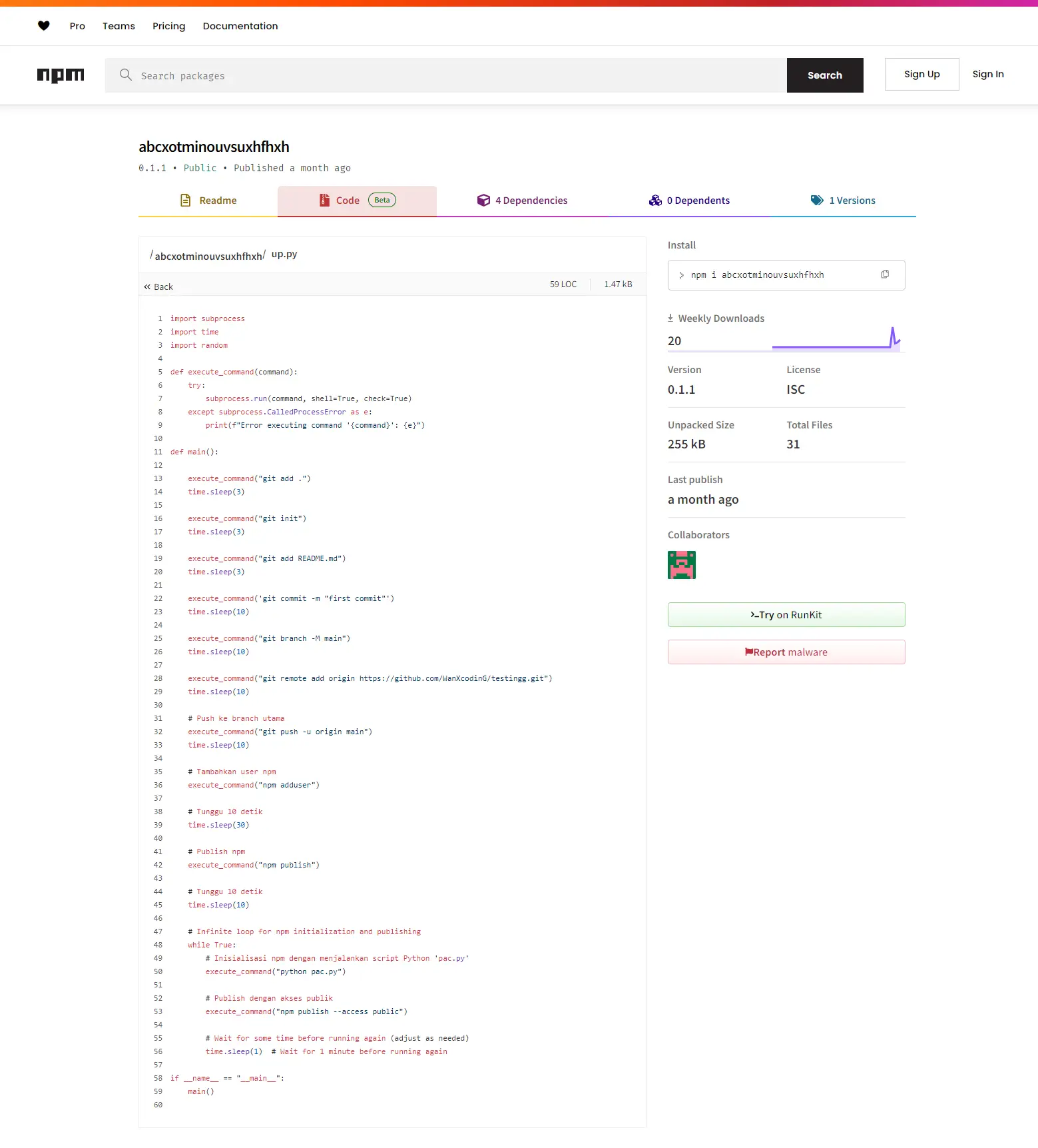 npm