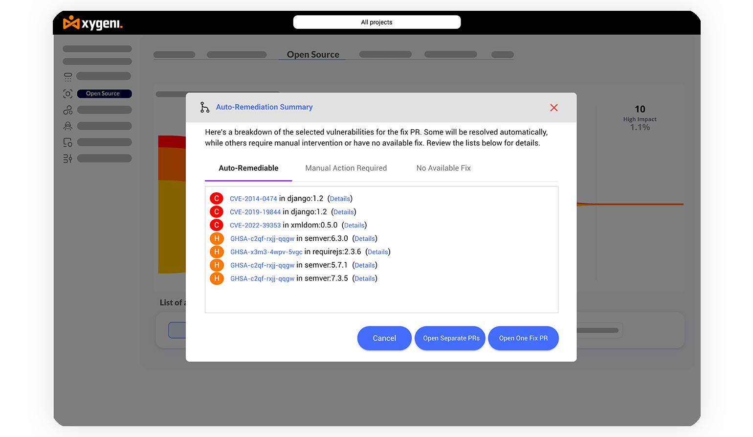 Auto-Remediation-Screen-all-in-one-appsec-platform