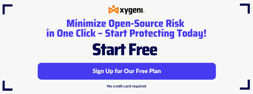 Xygeni start free minimize oss risk