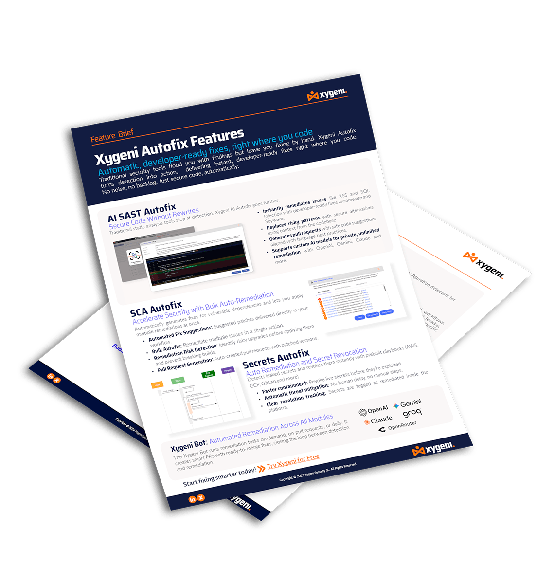 Xygeni Autofix Features