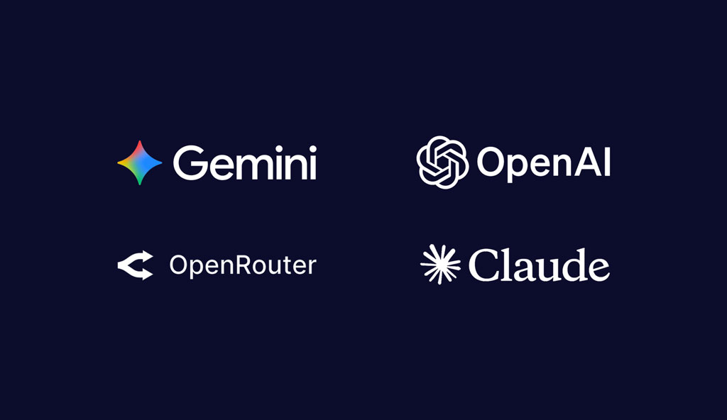 CoreAI поддерживает несколько платформ LLM, таких как OpenAI, Gemini и Claude, для обеспечения гибкости в работе с искусственным интеллектом. code security помощь.