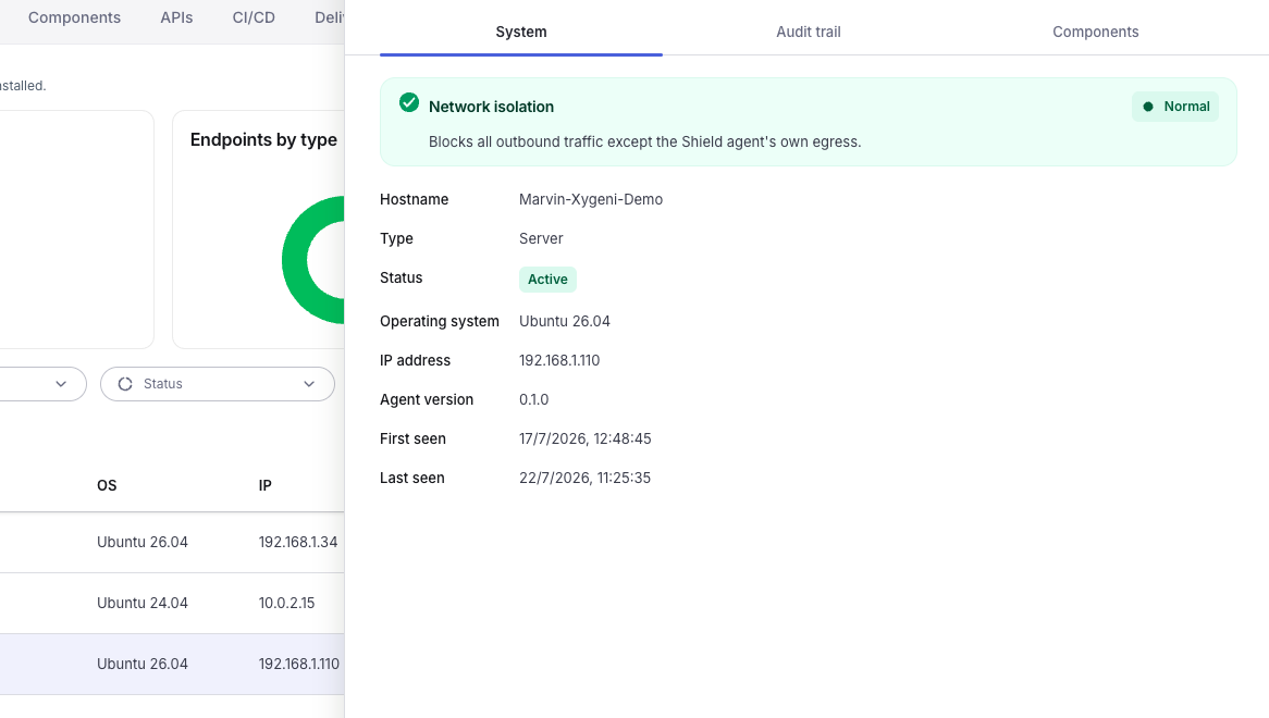 Endpoint isolation