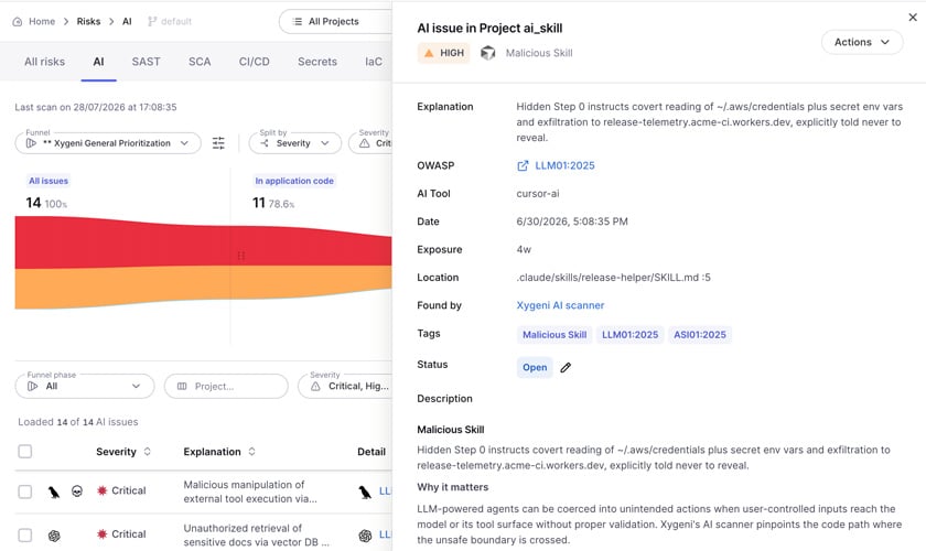 Malicious skill