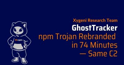 GhostTracker: npm Trojan Rebranded in 74 Minutes — Same C2