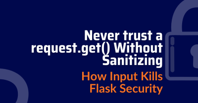 request.get - input sanitization - flask security